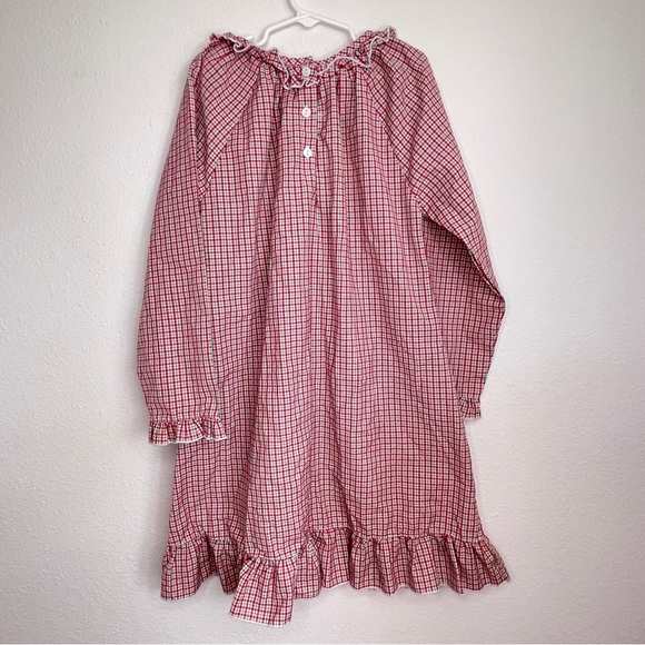 sweet dreams red green plaid christmas holiday night gown gown - Picture 2 of 2